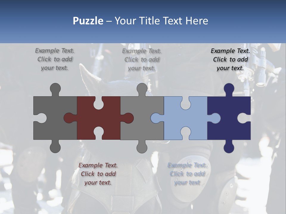 White Unit Power PowerPoint Template