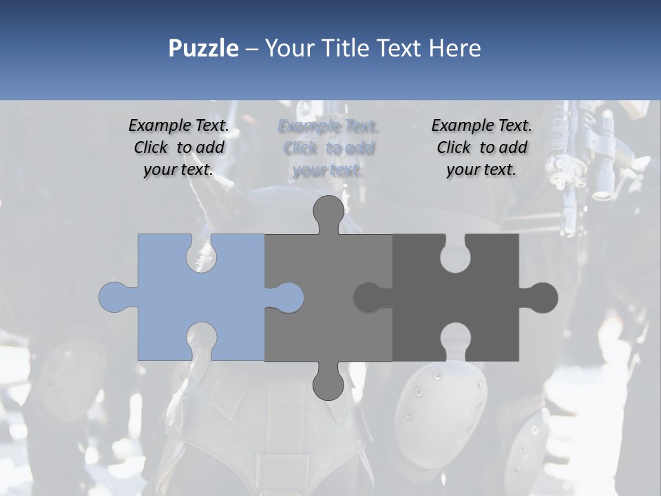 White Unit Power PowerPoint Template