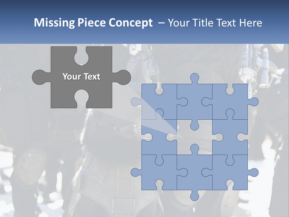 White Unit Power PowerPoint Template