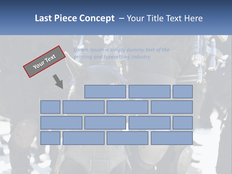 White Unit Power PowerPoint Template