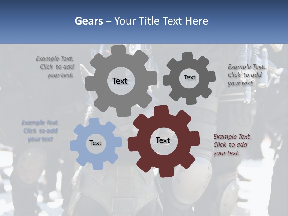 White Unit Power PowerPoint Template