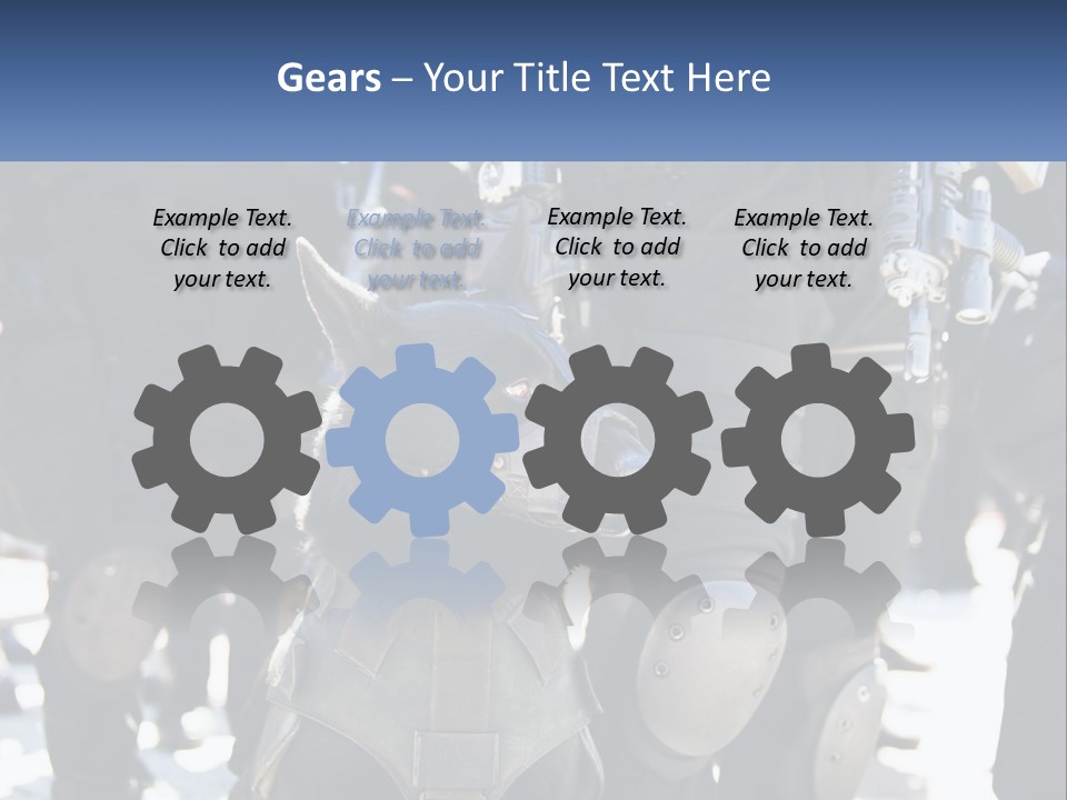 White Unit Power PowerPoint Template