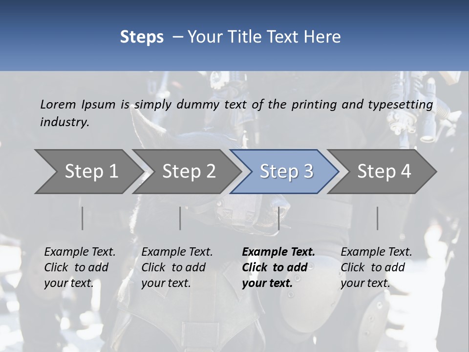 White Unit Power PowerPoint Template