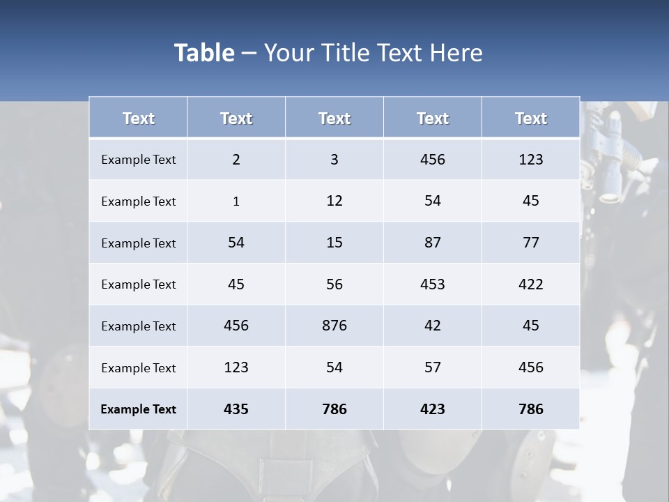 White Unit Power PowerPoint Template
