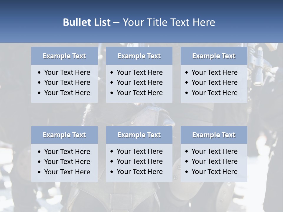 White Unit Power PowerPoint Template