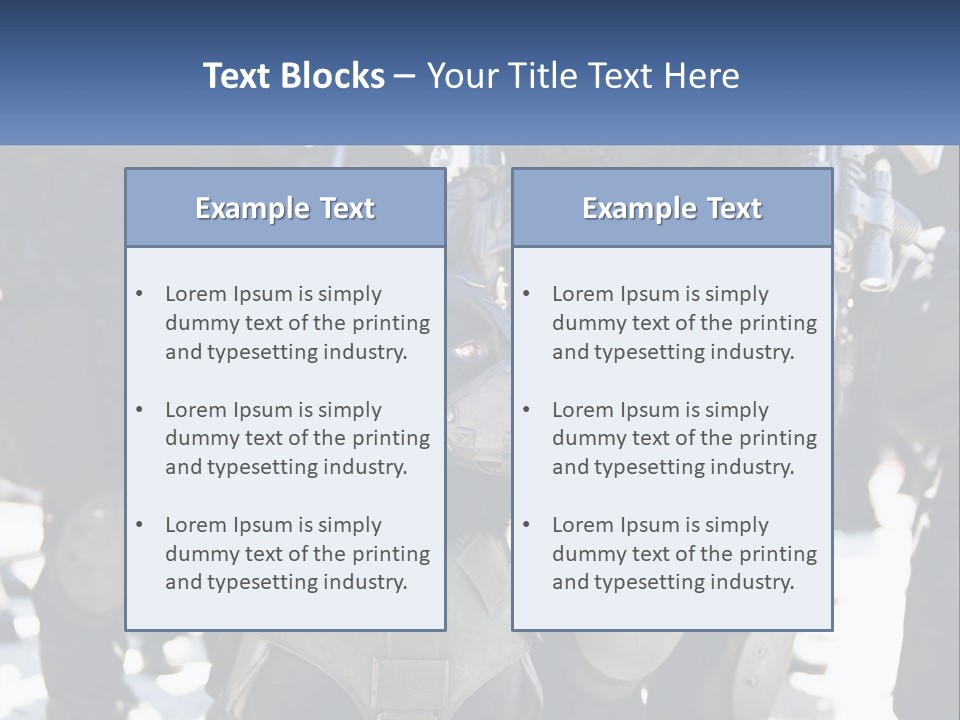 White Unit Power PowerPoint Template