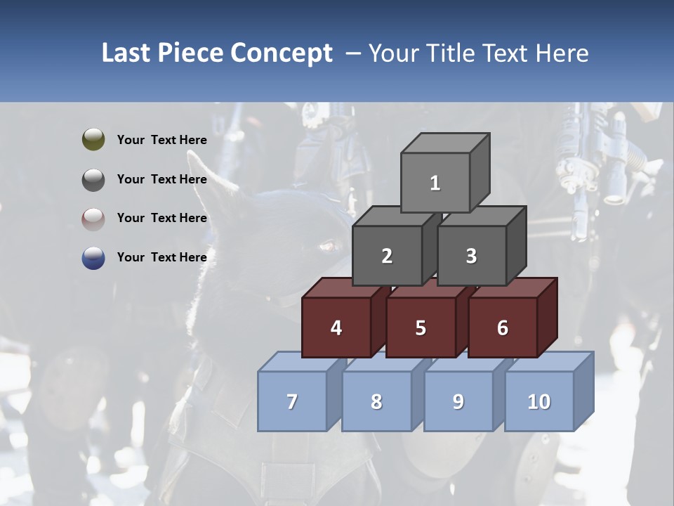 White Unit Power PowerPoint Template