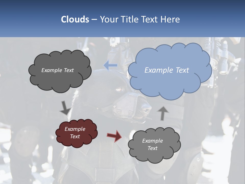 White Unit Power PowerPoint Template