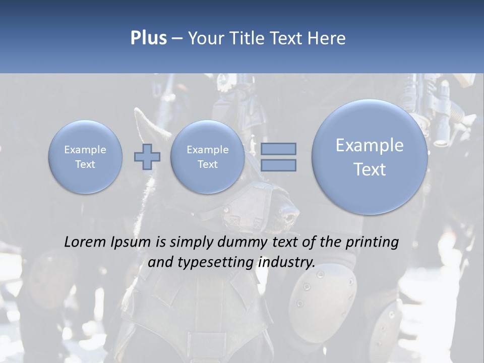 White Unit Power PowerPoint Template