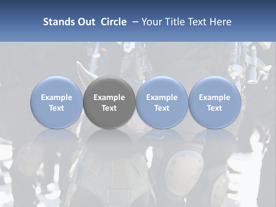 White Unit Power PowerPoint Template
