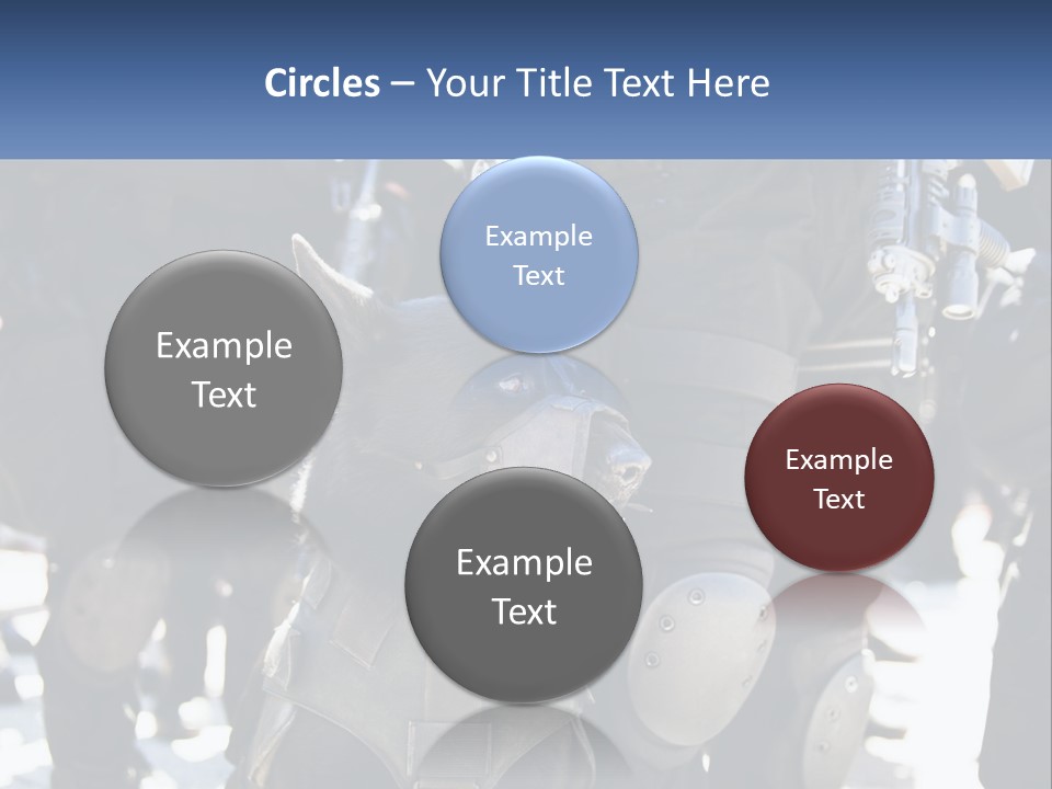 White Unit Power PowerPoint Template