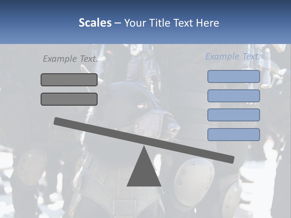 White Unit Power PowerPoint Template