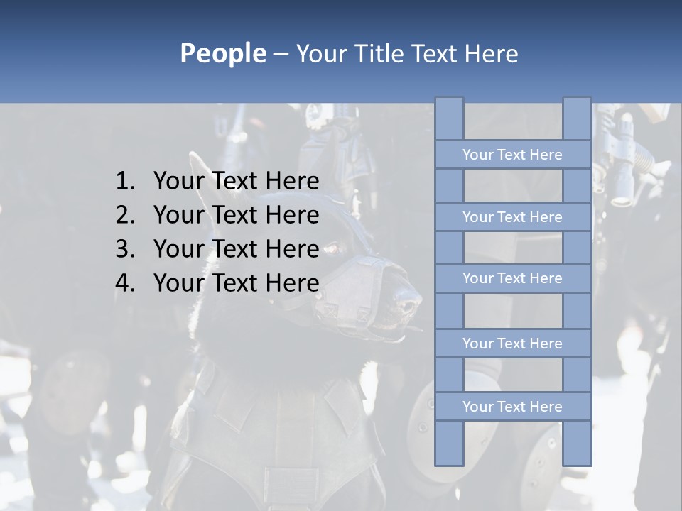 White Unit Power PowerPoint Template