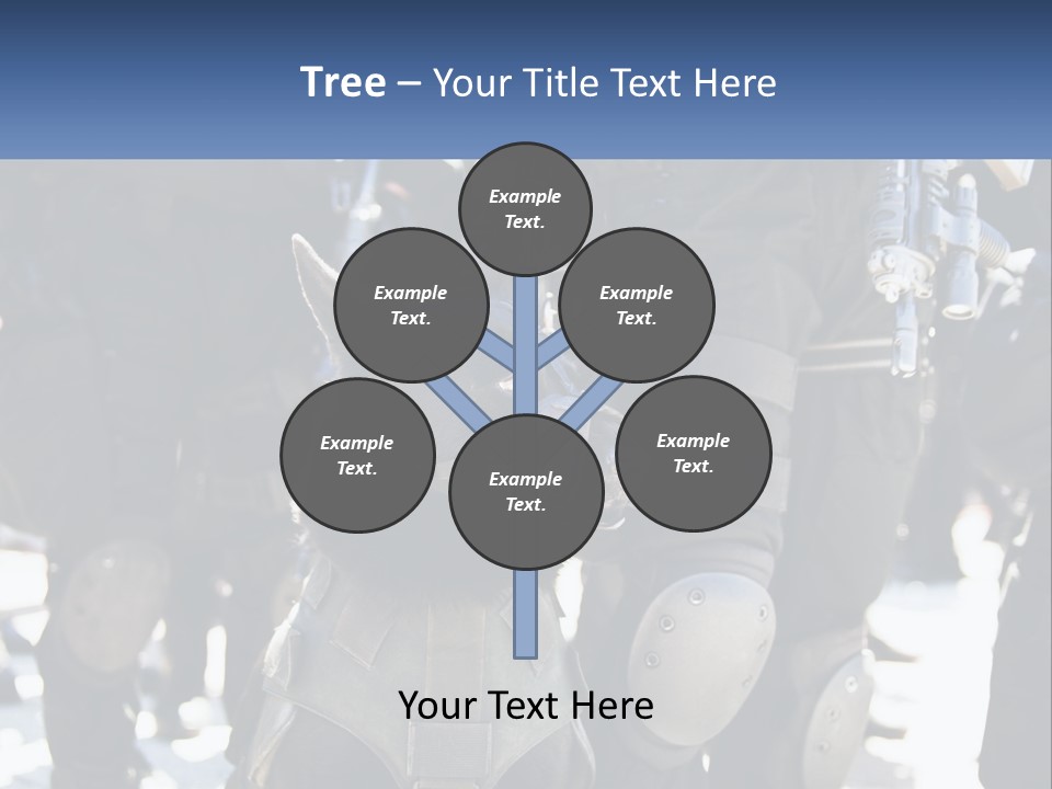 White Unit Power PowerPoint Template