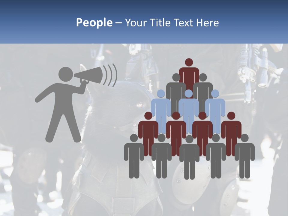 White Unit Power PowerPoint Template