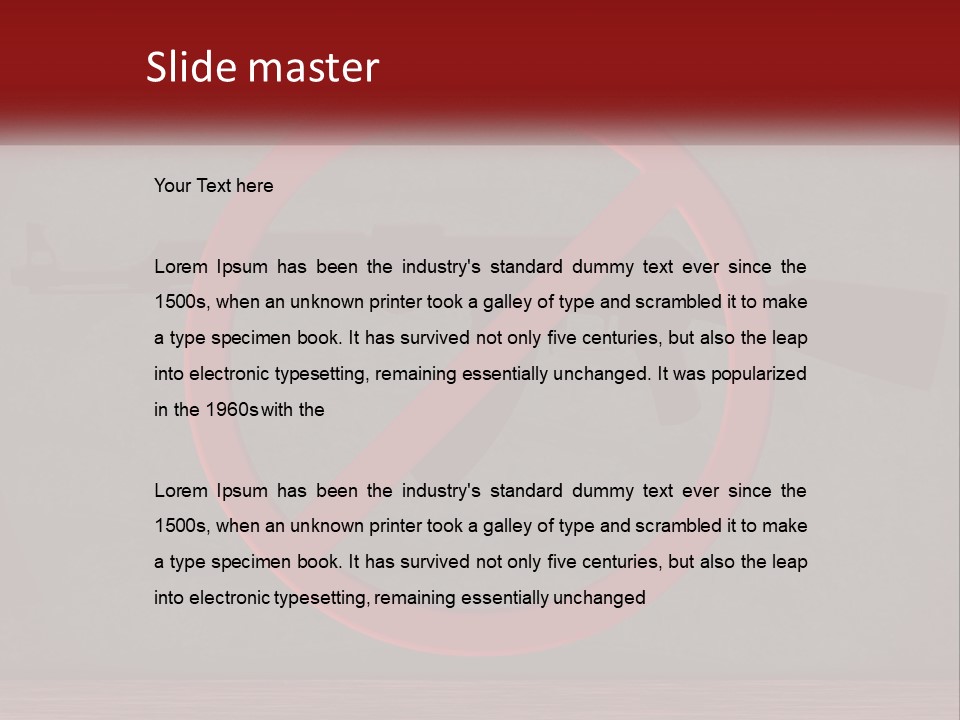 Heat White Switch PowerPoint Template