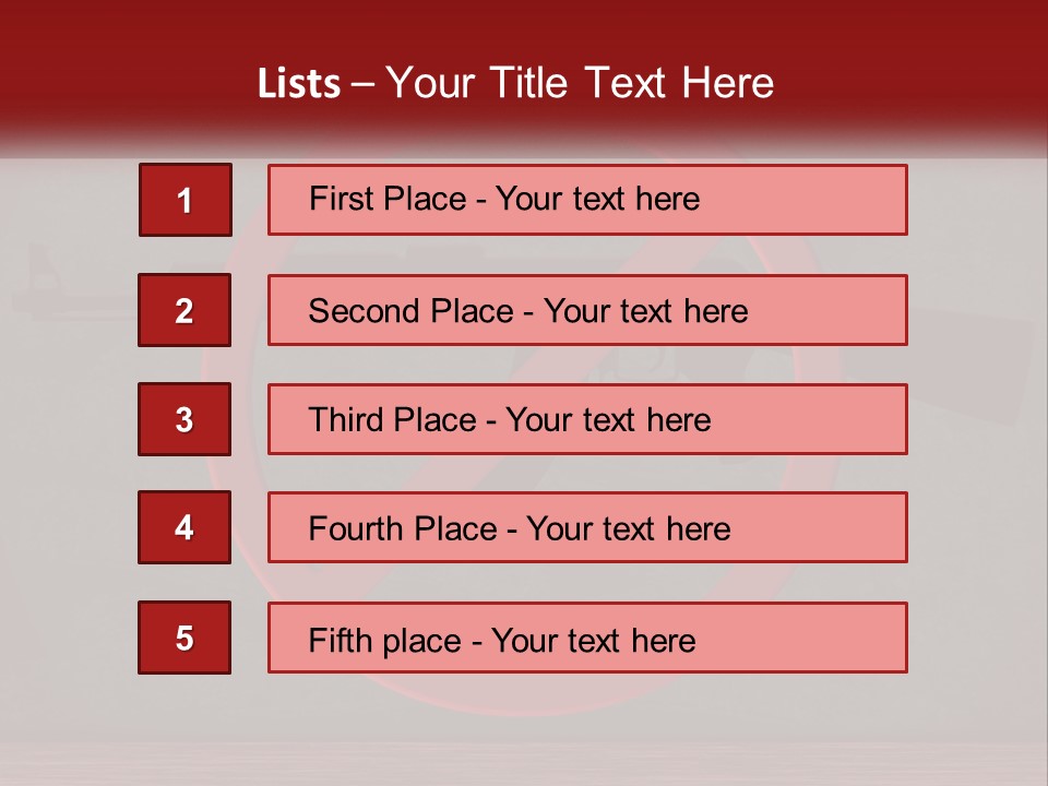 Heat White Switch PowerPoint Template