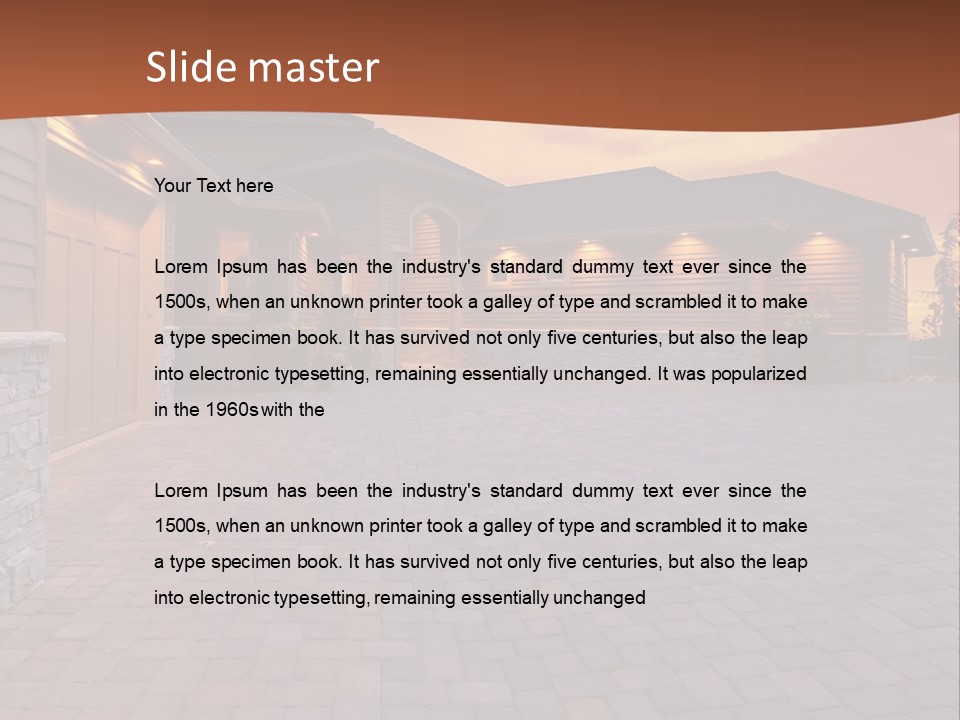 White Industry Switch PowerPoint Template