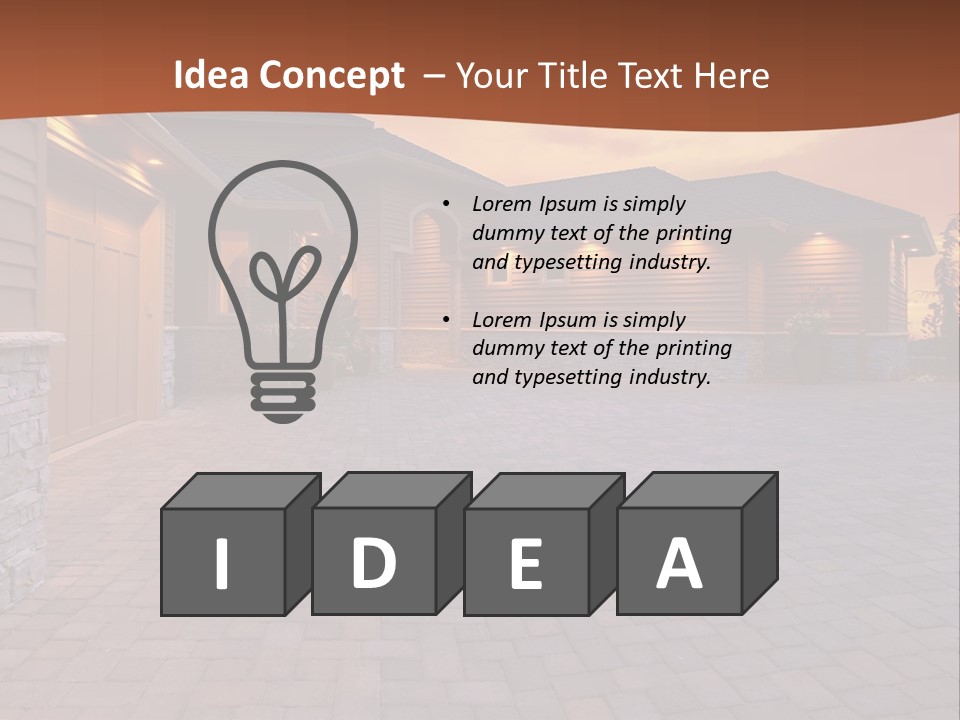 White Industry Switch PowerPoint Template