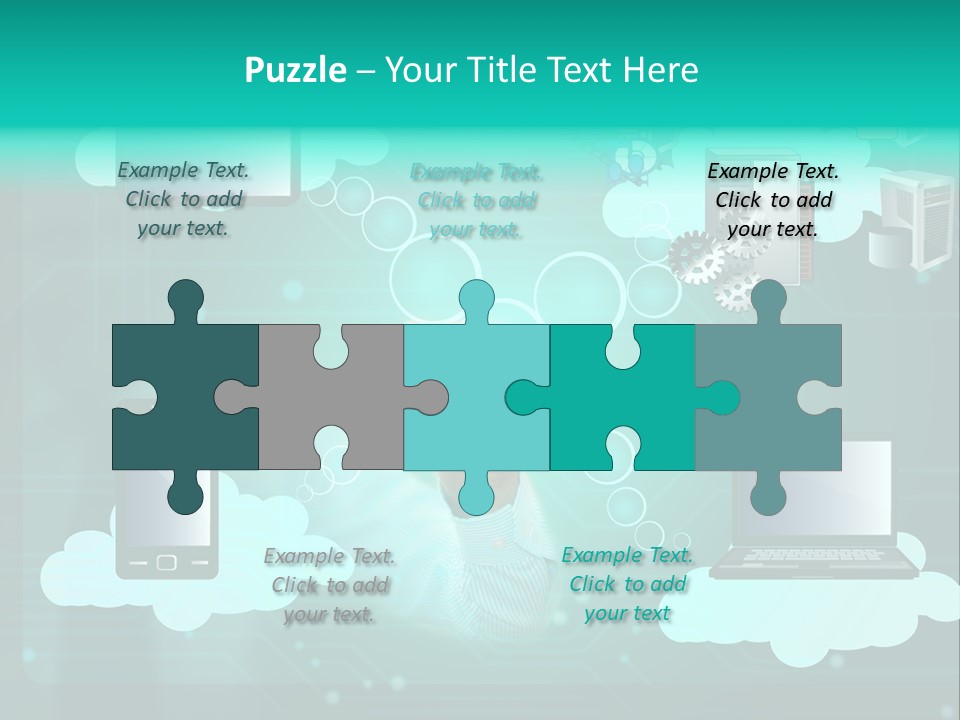 Technology White Condition PowerPoint Template