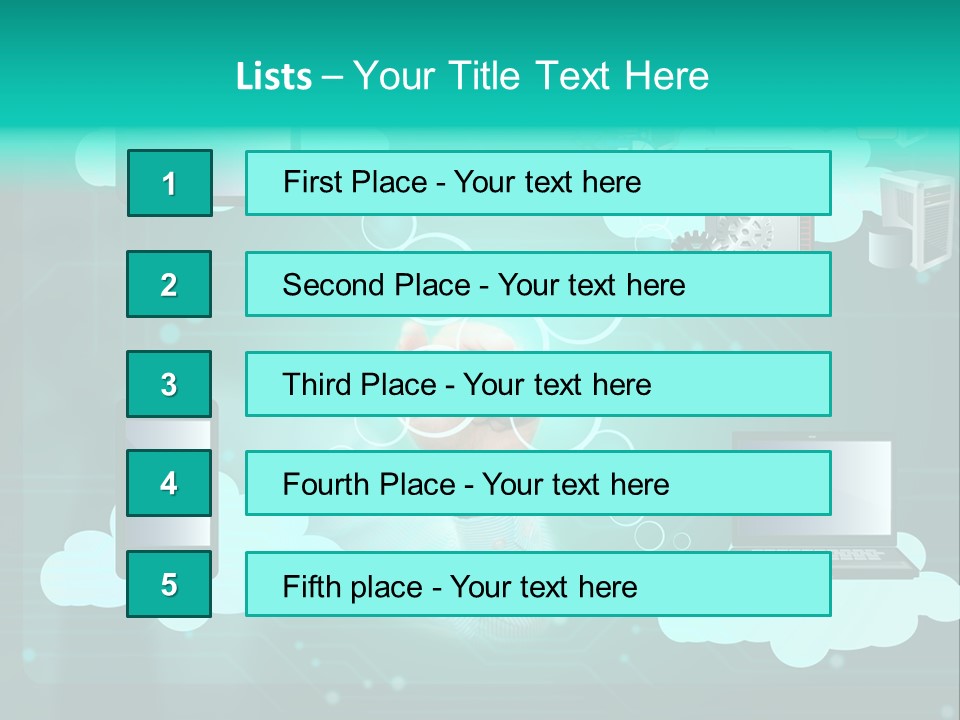 Technology White Condition PowerPoint Template