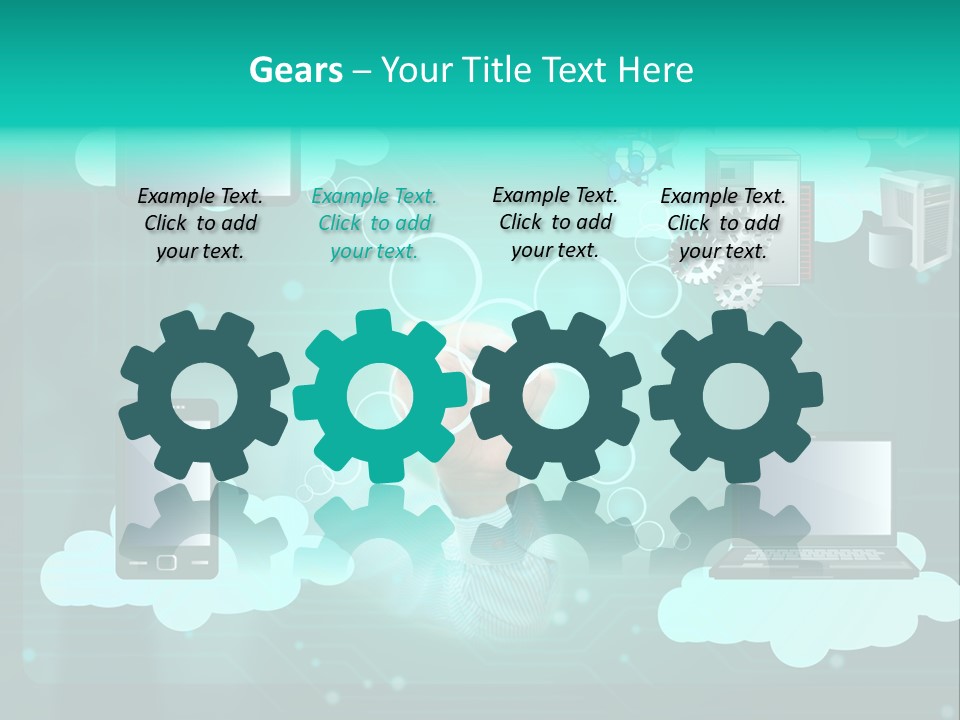 Technology White Condition PowerPoint Template