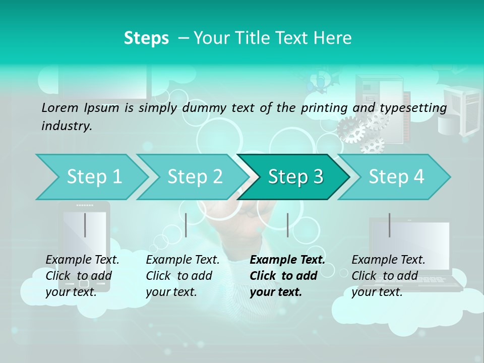 Technology White Condition PowerPoint Template