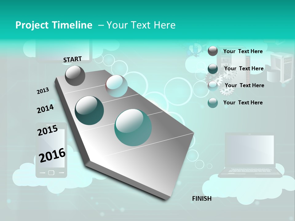 Technology White Condition PowerPoint Template
