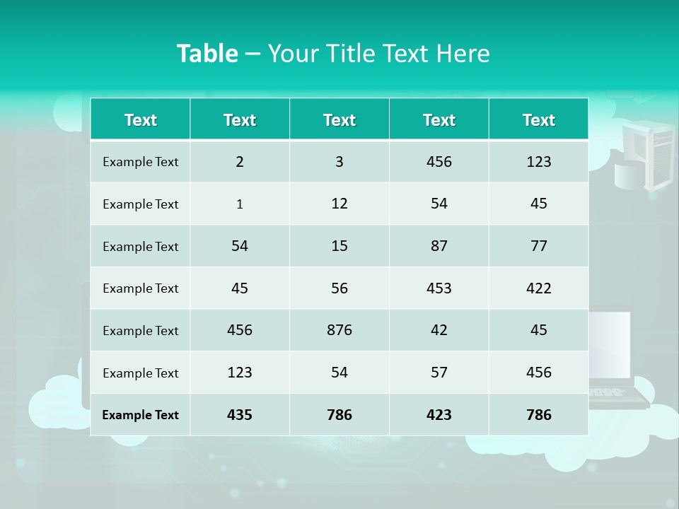 Technology White Condition PowerPoint Template