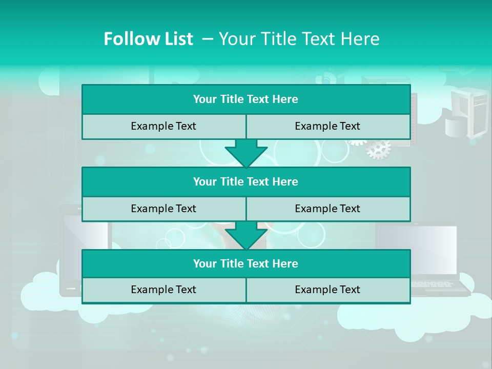 Technology White Condition PowerPoint Template