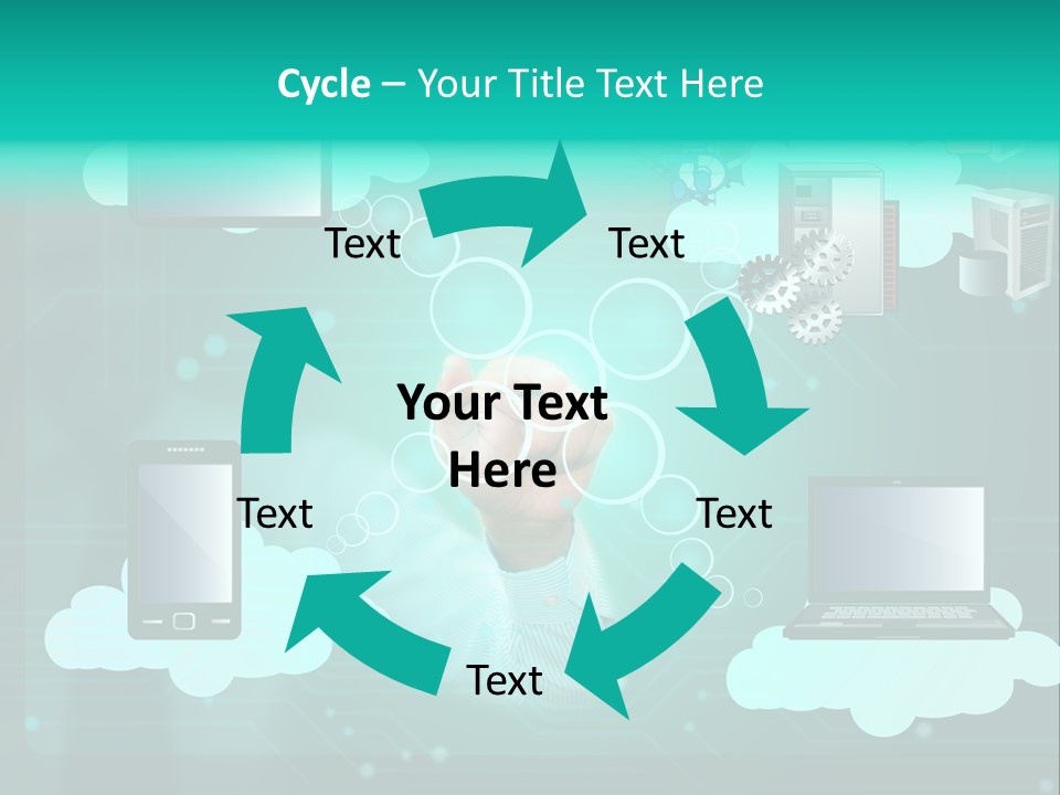 Technology White Condition PowerPoint Template