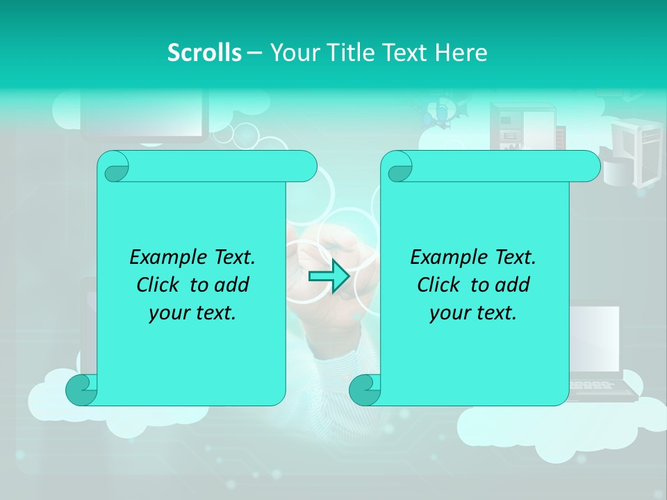 Technology White Condition PowerPoint Template