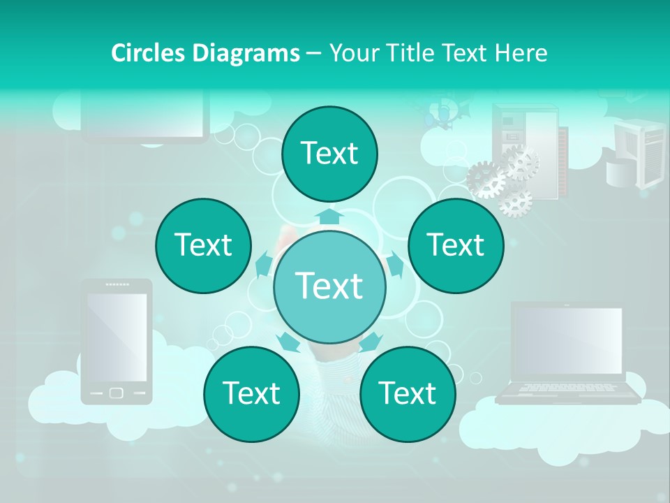 Technology White Condition PowerPoint Template