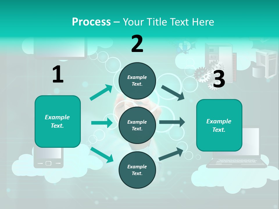 Technology White Condition PowerPoint Template