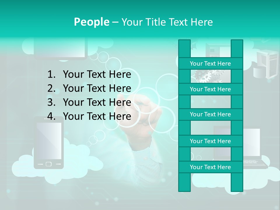 Technology White Condition PowerPoint Template