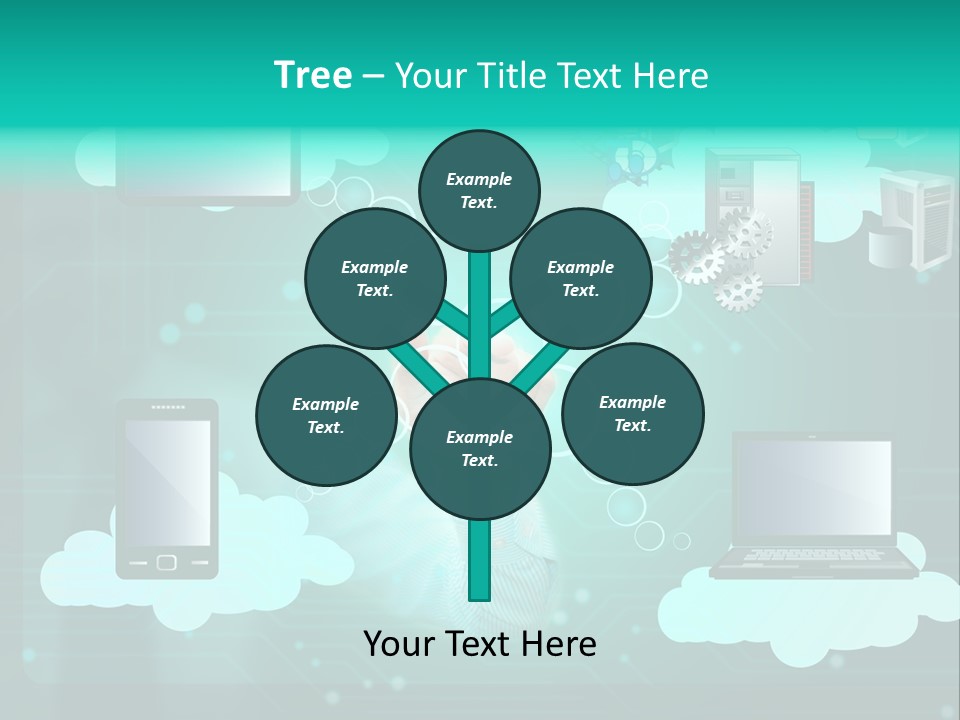 Technology White Condition PowerPoint Template