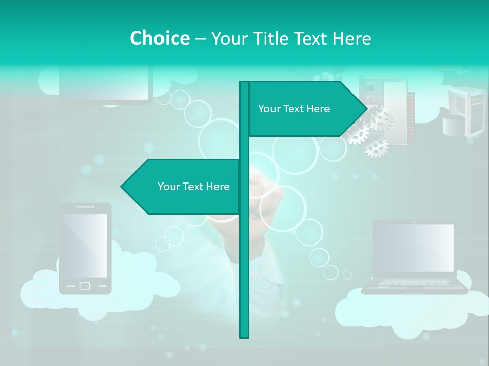 Technology White Condition PowerPoint Template