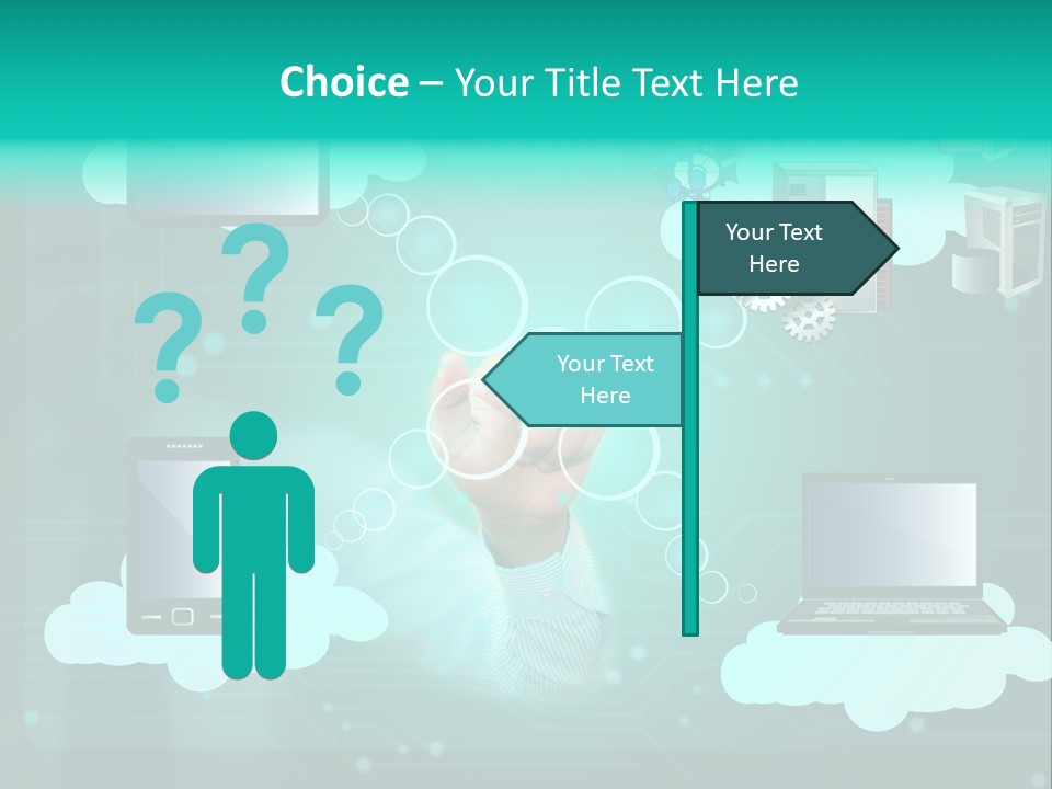 Technology White Condition PowerPoint Template