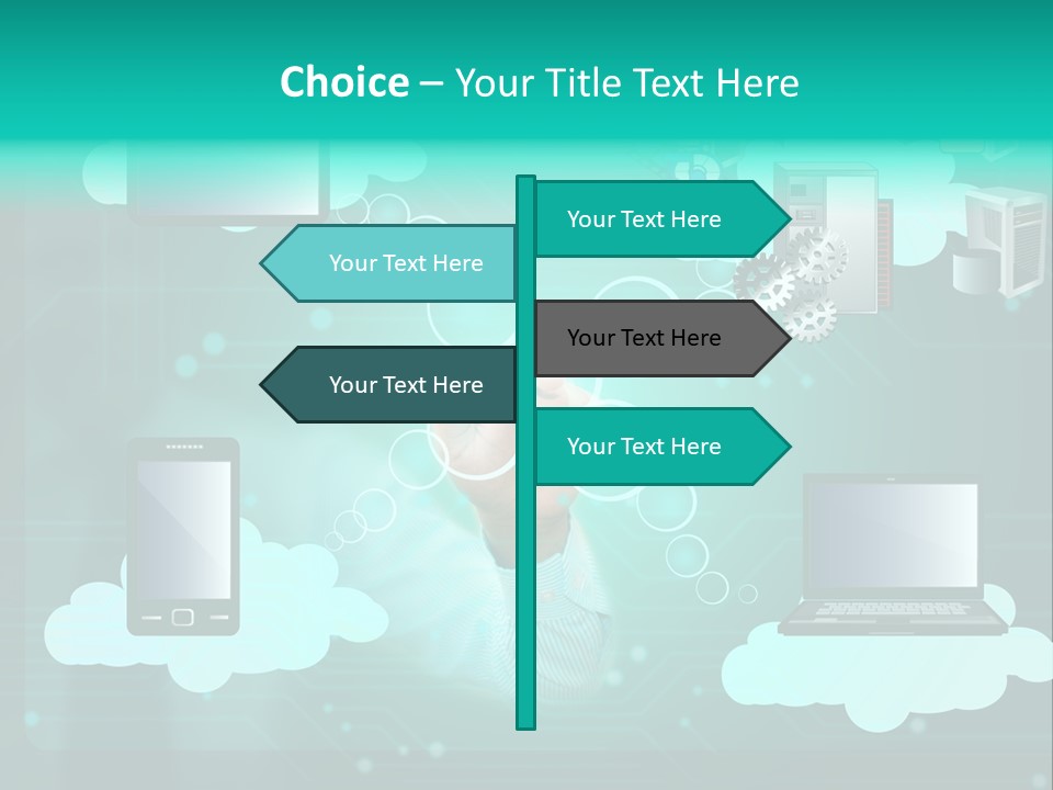 Technology White Condition PowerPoint Template