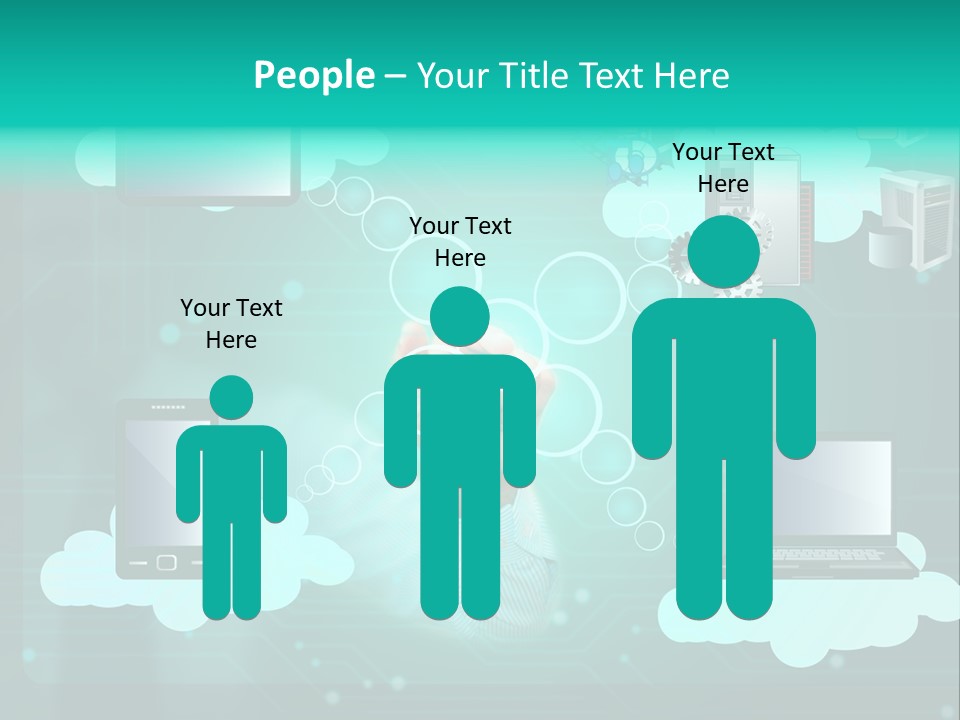 Technology White Condition PowerPoint Template