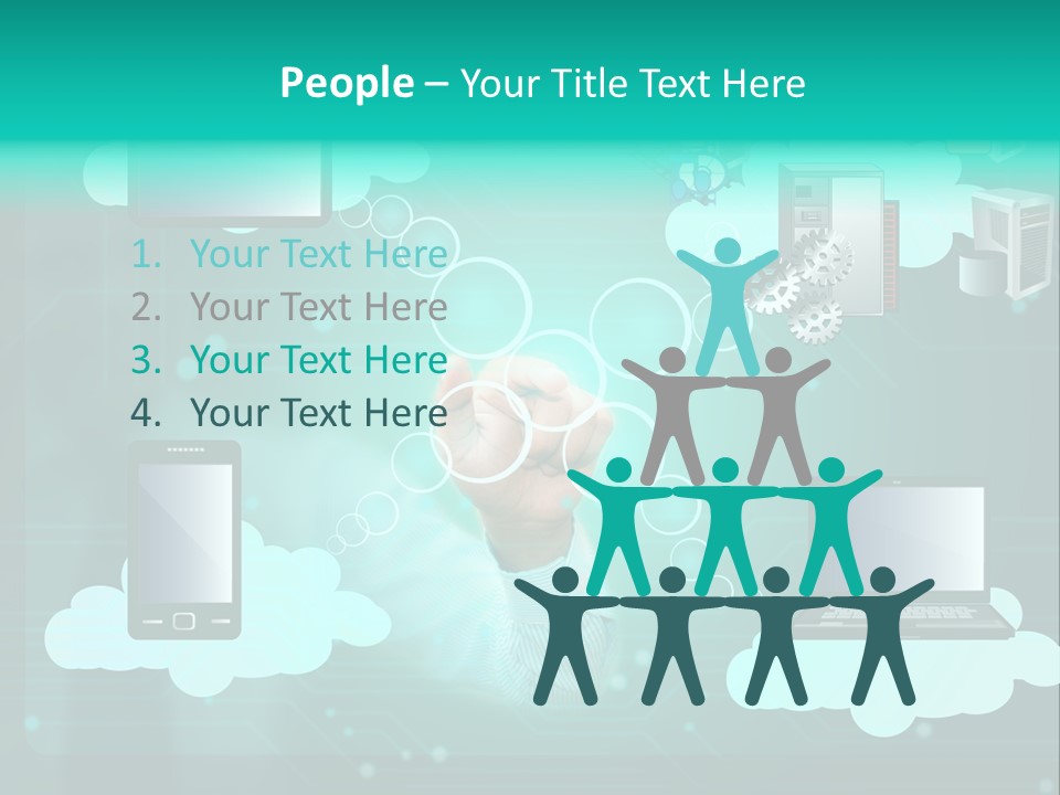 Technology White Condition PowerPoint Template