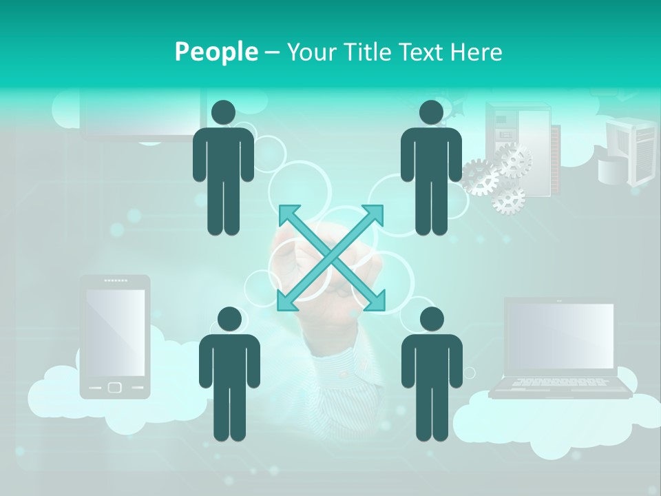 Technology White Condition PowerPoint Template