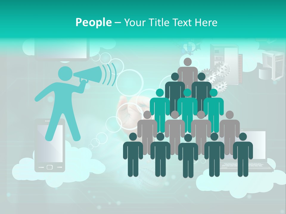 Technology White Condition PowerPoint Template