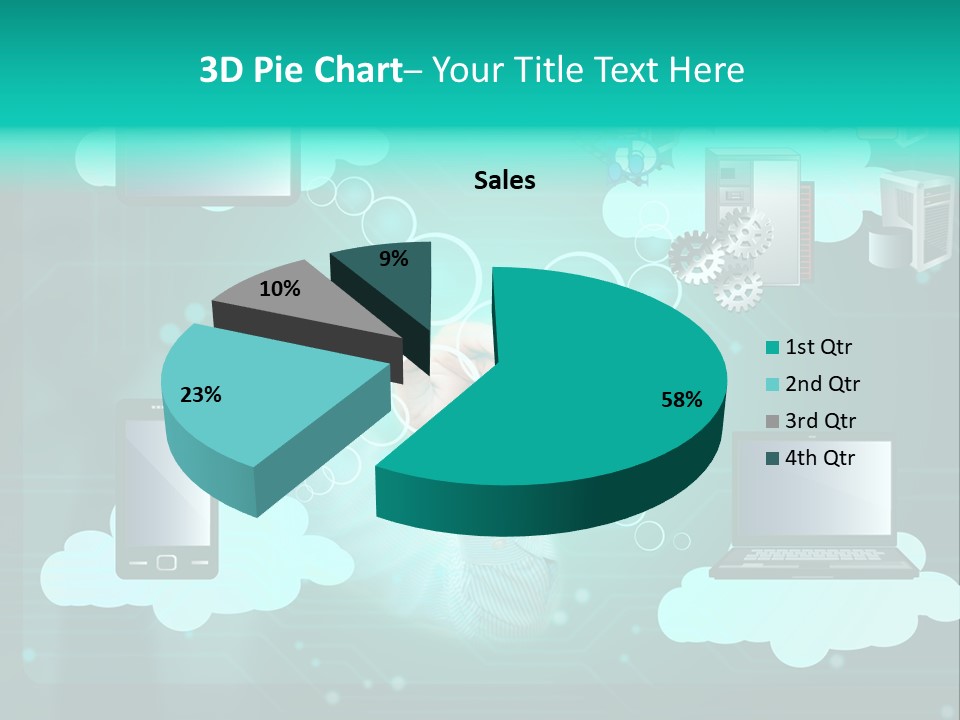 Technology White Condition PowerPoint Template