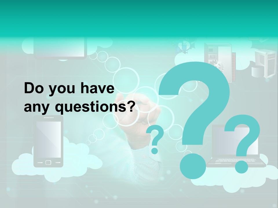 Technology White Condition PowerPoint Template