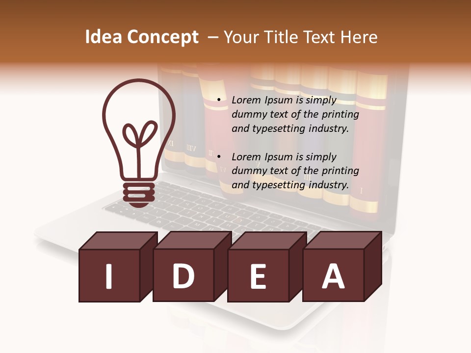 Home White Conditioner PowerPoint Template