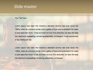 Electric White Unit PowerPoint Template