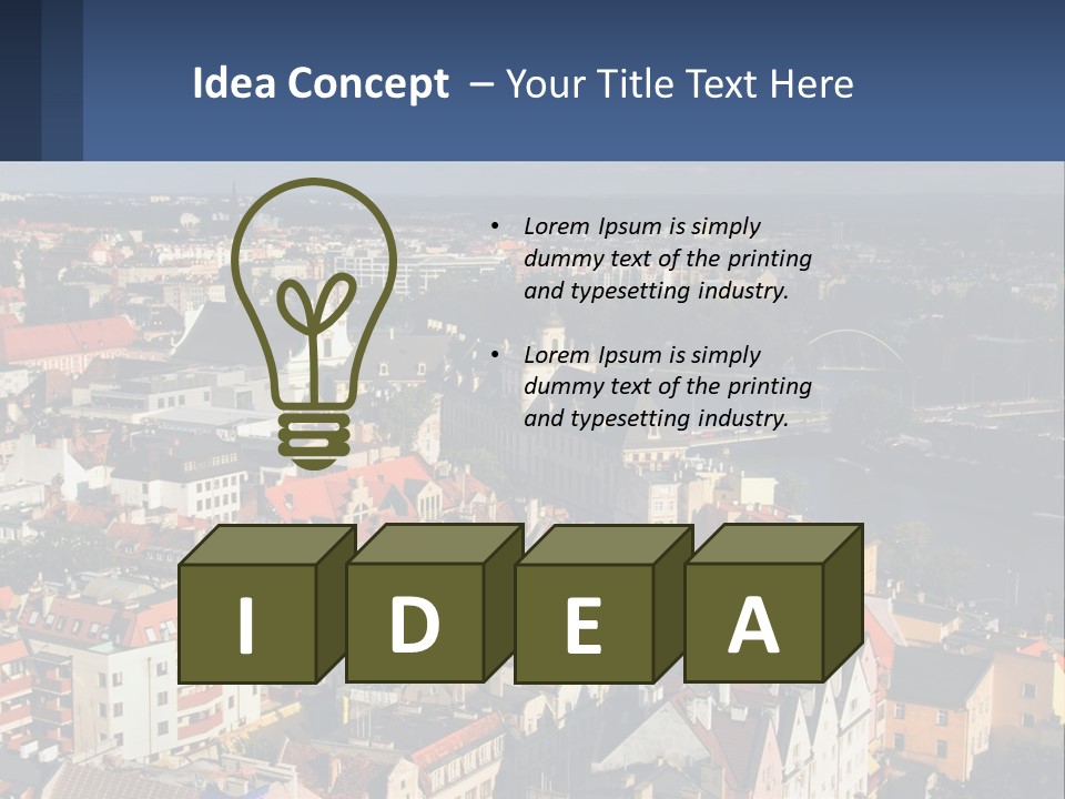 House Cooling Supply PowerPoint Template