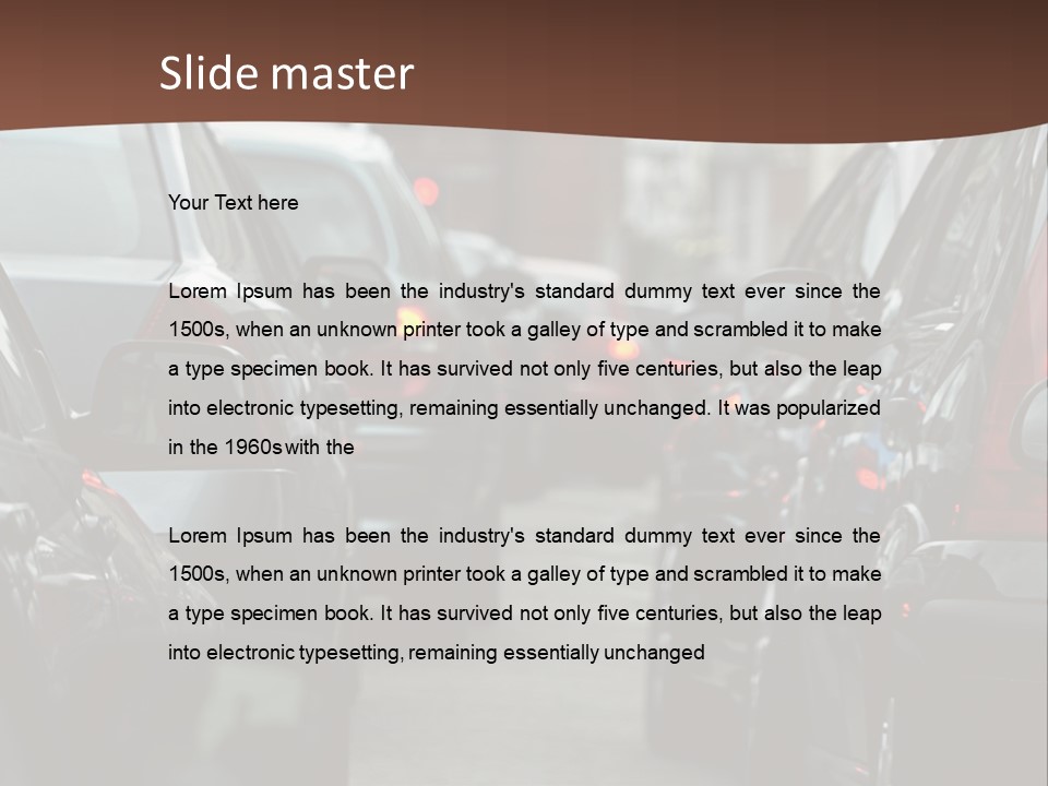 White Equipment Switch PowerPoint Template