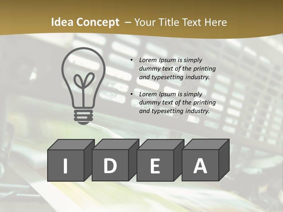 Electricity Power Temperature PowerPoint Template